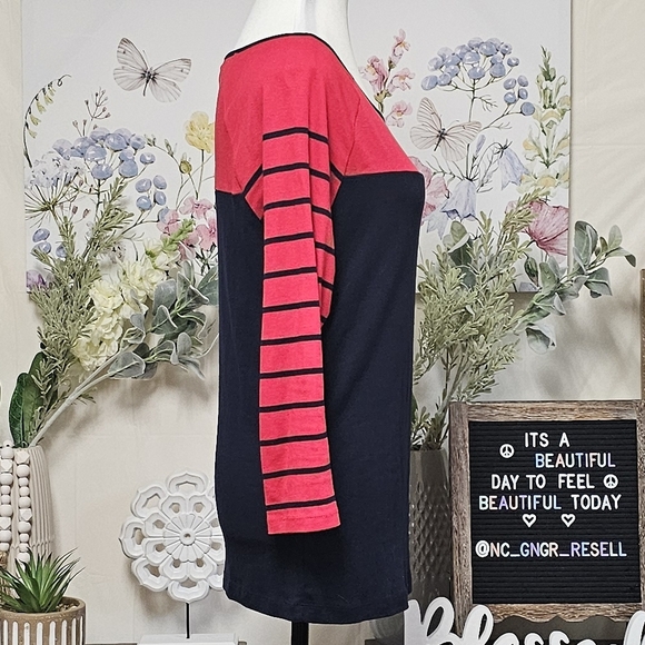 RALPH LAUREN | 100% COTTON QUARTER SLEEVE TOP - Picture 9 of 12